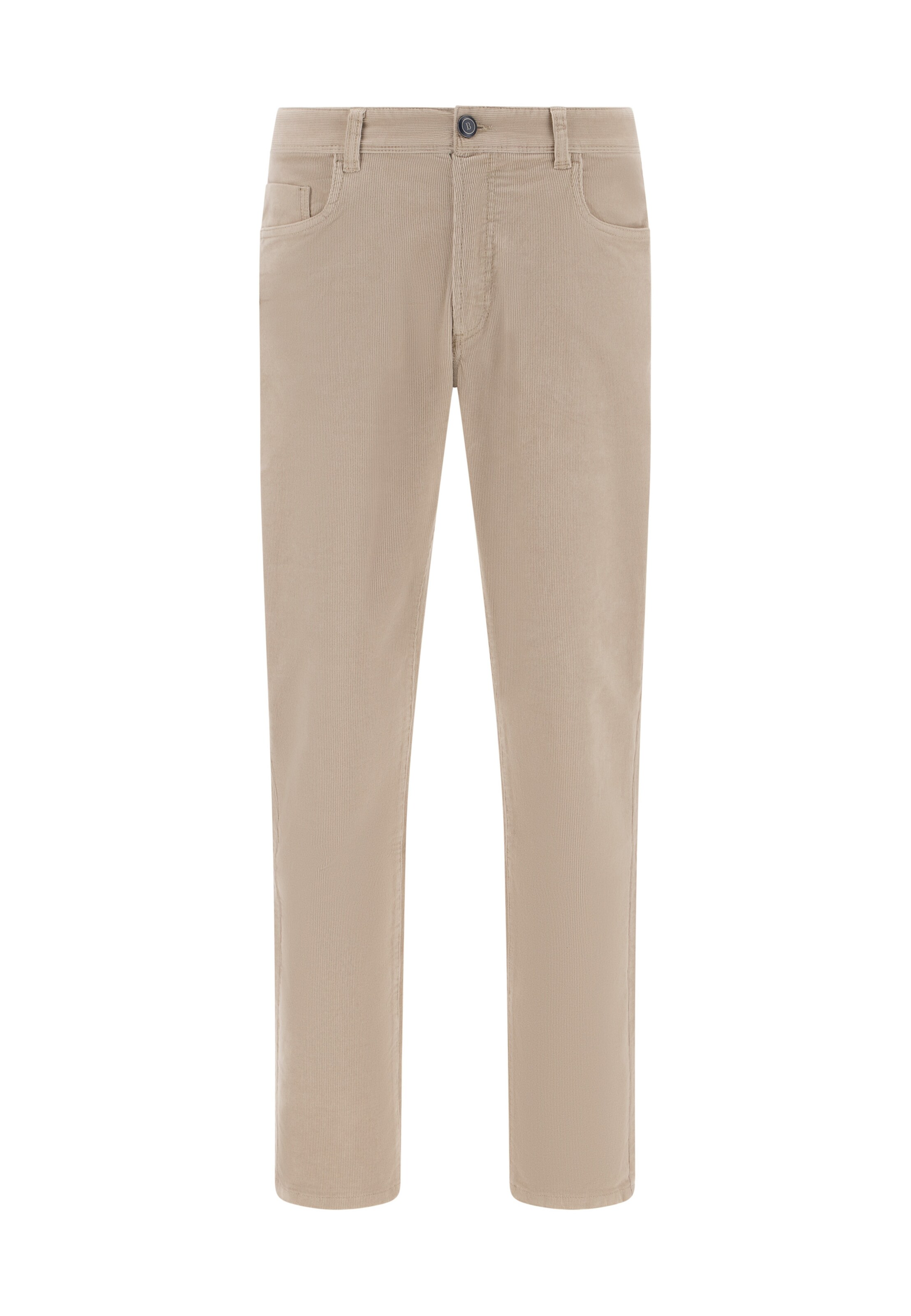 Coupe slim Pantalon Boggi Milano en beige : devant