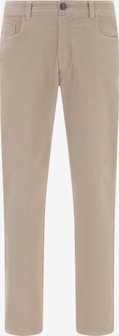 Boggi Milano Slimfit Hose in Beige: Vorderseite