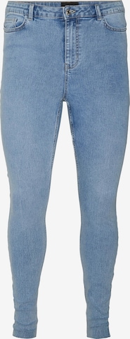 Vero Moda Curve Skinny Jeans 'Faithlora' in Blau: predná strana