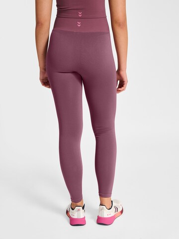 Hummel Skinny Workout Pants in Purple