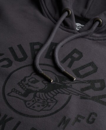 Superdry Sweatshirt 'Black' in Grey