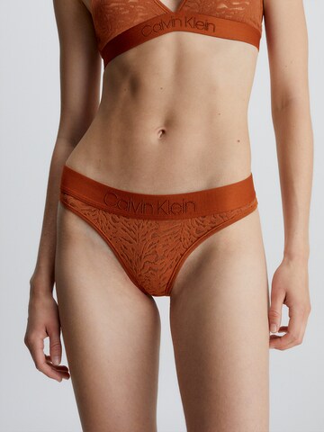 String Calvin Klein Underwear en marron