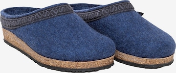 Stegmann Clogs 'Filz' in Blau: Vorderseite