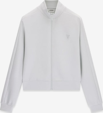 GUESS Sweatjacke in Grün: Vorderseite