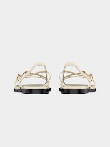 HUGO - Sandalias con hebilla 'Amaryl' en blanco