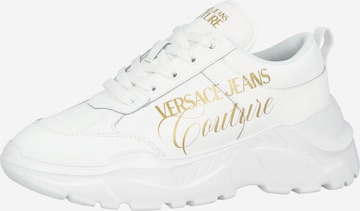 Versace Jeans Couture Matalavartiset tennarit 'FONDO SPEEDTRACK' värissä valkoinen: etupuoli