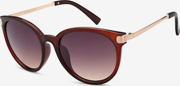 styleBREAKER Sonnenbrille 'Cat-Eye Sonnenbrille' in Braun: Vorderseite