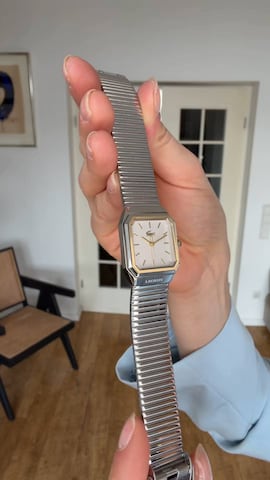 LACOSTE Analog watch 'Rene' in Silver