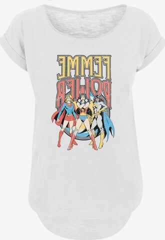 F4NT4STIC T-Shirt 'DC Comics Superhelden Wonder Woman Femme Power' in Weiß  | ABOUT YOU