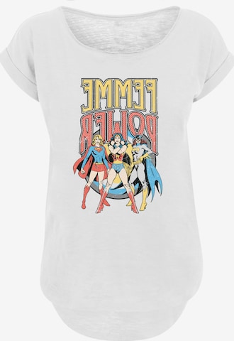 F4NT4STIC T-Shirt \'DC Comics Superhelden Wonder Woman Femme Power\' in Weiß  | ABOUT YOU