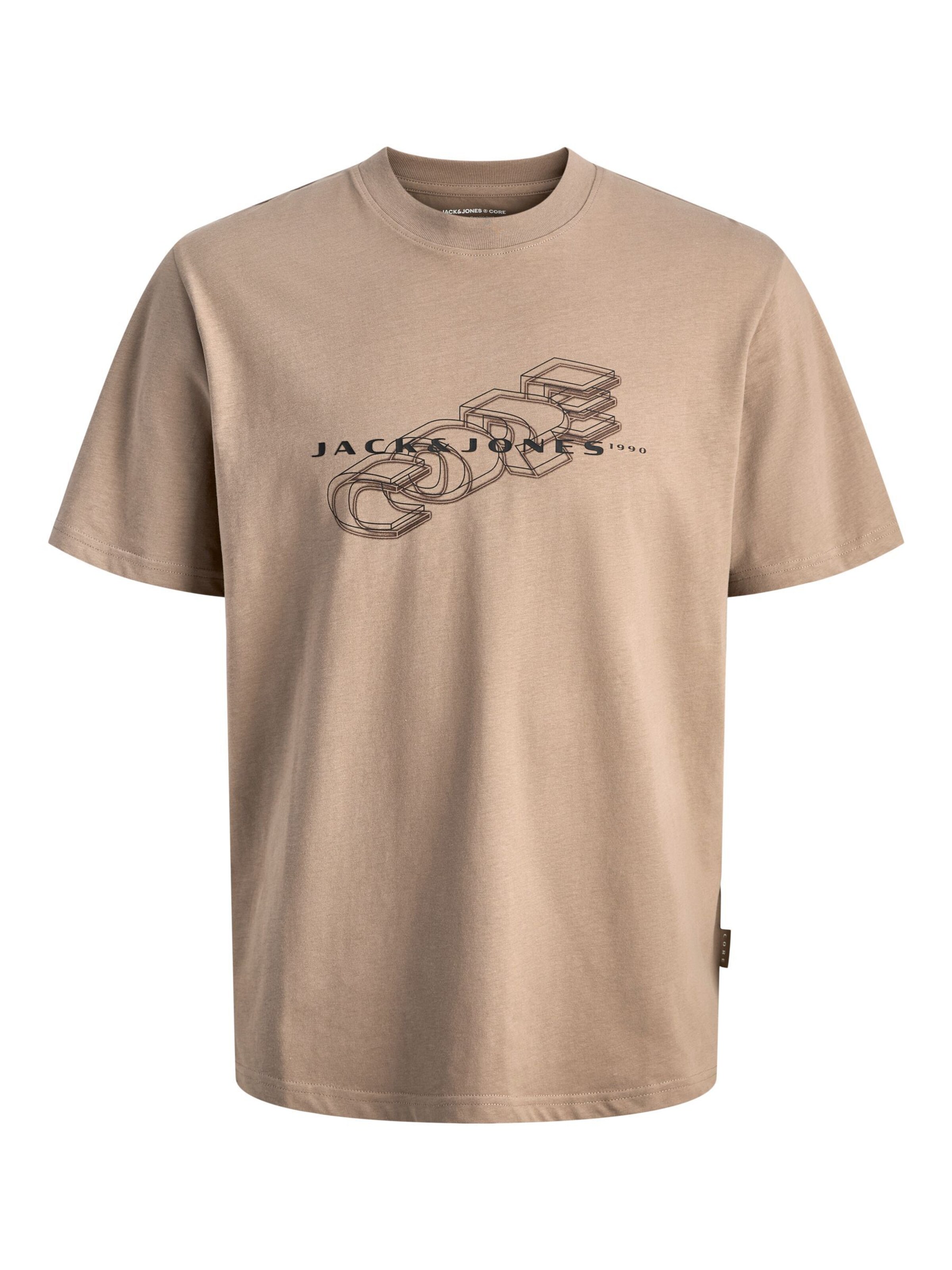T-Shirt JACK & JONES en beige : devant