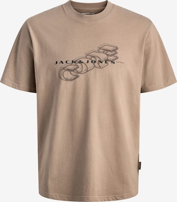 T-Shirt JACK & JONES en beige : devant
