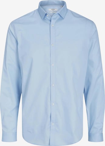 JACK & JONES Slim fit Button Up Shirt '12201905' in Blue: front