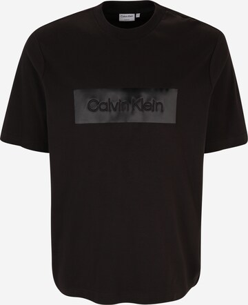 Calvin Klein Big & Tall T-shirt i svart: framsida