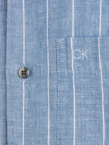 Calvin Klein Regular Fit Businesshemd in Blau