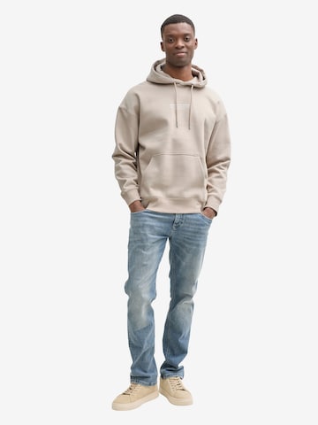 TOM TAILOR Denim Felpa con Cappuccio Uomo Rossa Logo (IT 56, EU 52, INT TOM TAILOR Denim Felpa con Cappuccio Uomo Rossa Logo (IT 56, EU 52, INT