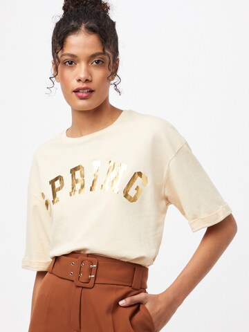 T-shirt 'ITAK BIS' Maison 123 en jaune : devant