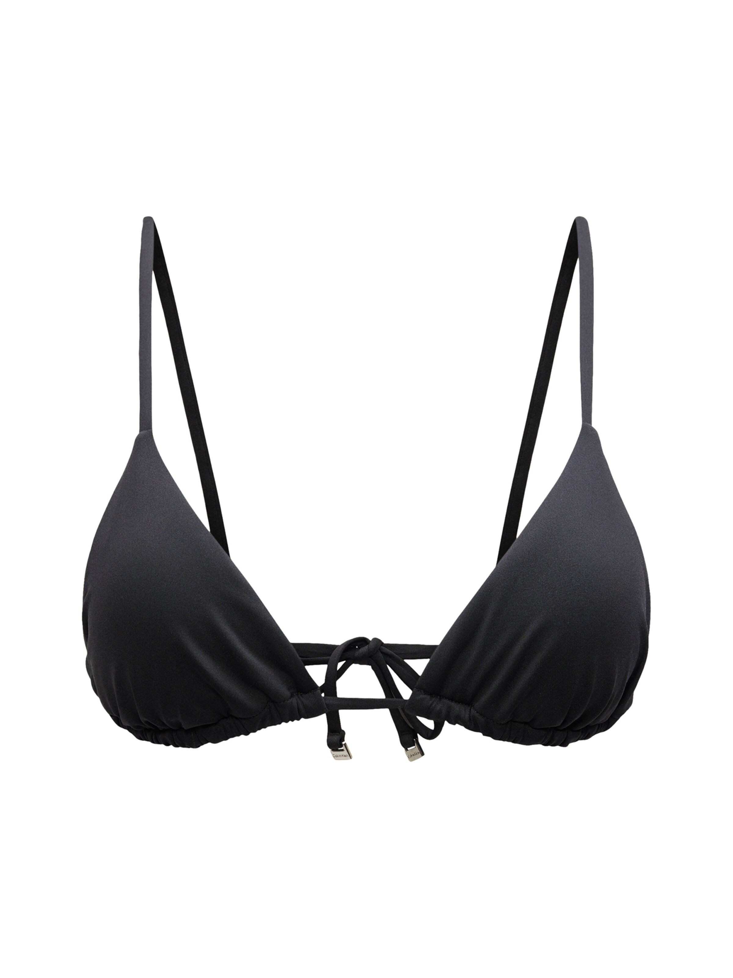 Calvin Klein Swimwear Bikini zgornji del | črna barva: sprednja stran