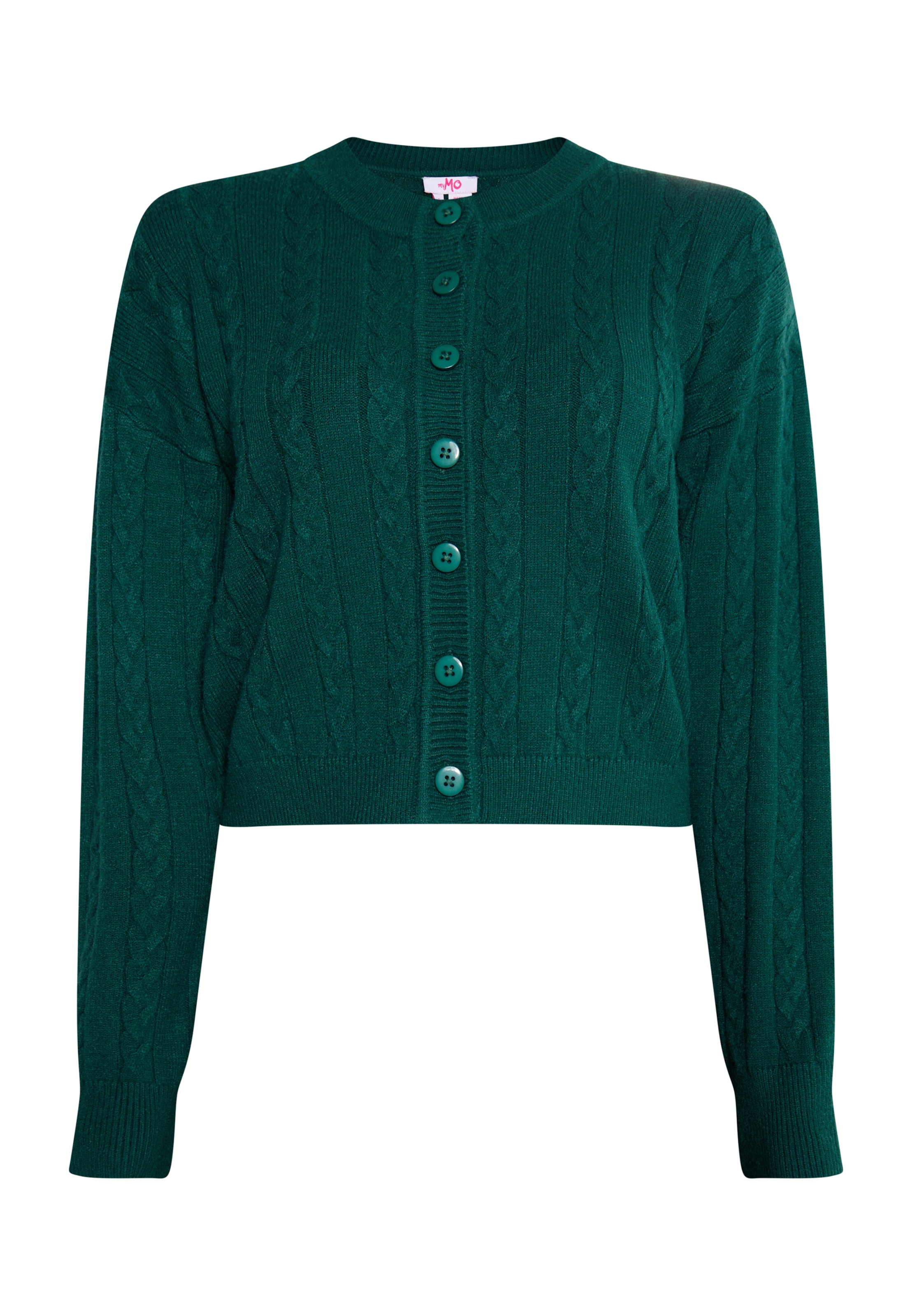 MYMO Kardigán 'Biany' - Zelená: predná strana