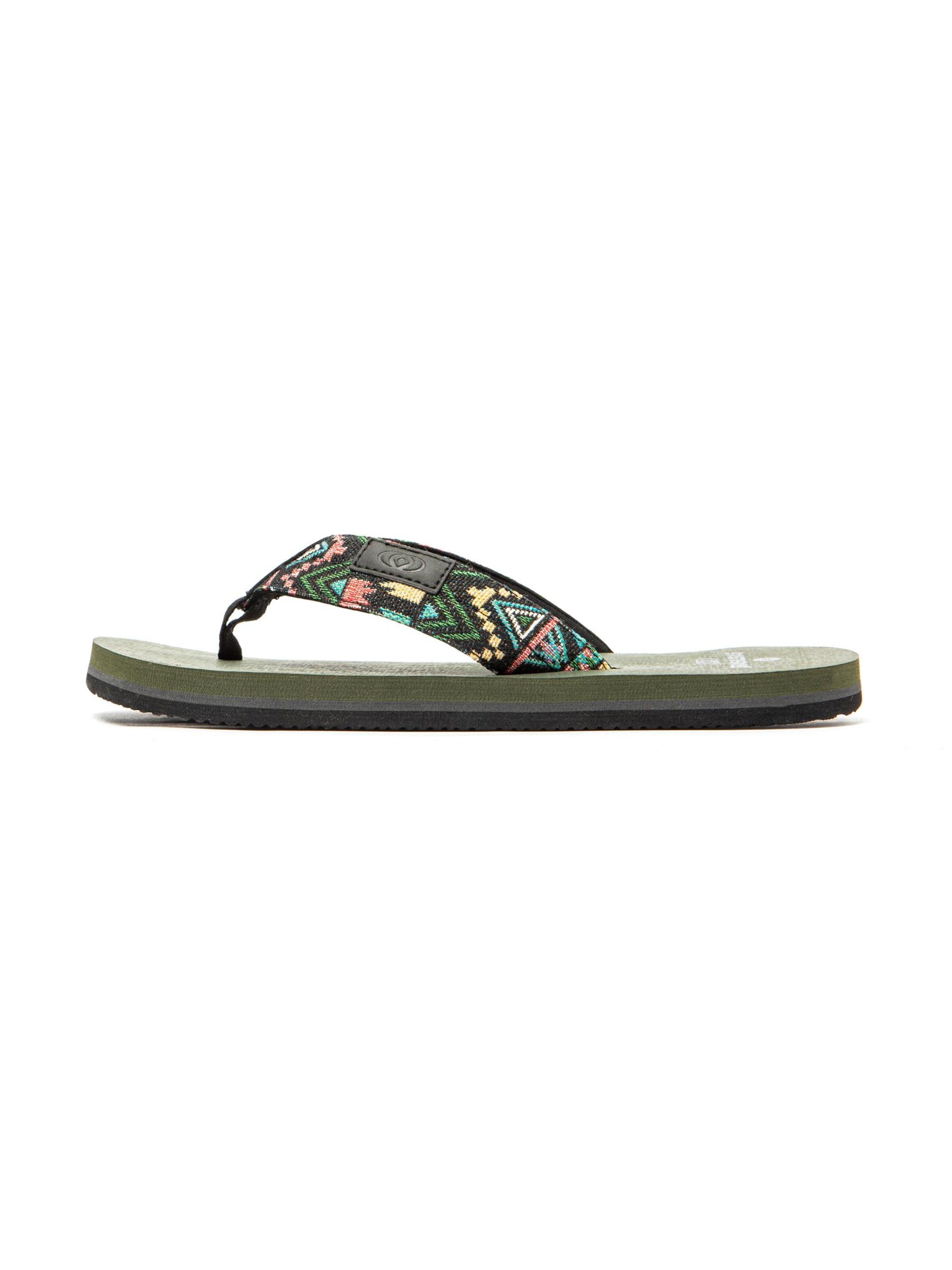 Brasileras - Sapato de praia/banho 'Azteca' em verde: frente