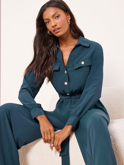 Lipsy Jumpsuit in de kleur Donkergroen, Productweergave