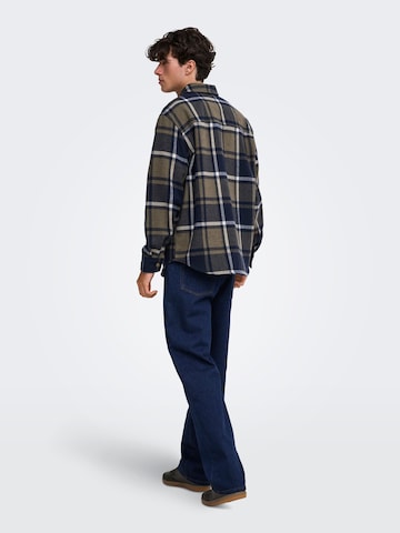Regular fit Camicia 'ONSALP' di Only & Sons in blu