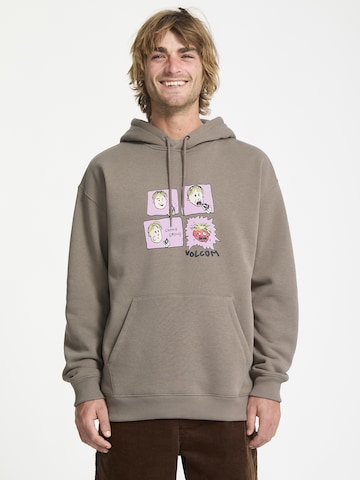 Sweat-shirt 'CHOMP CHOMP' Volcom en vert : devant