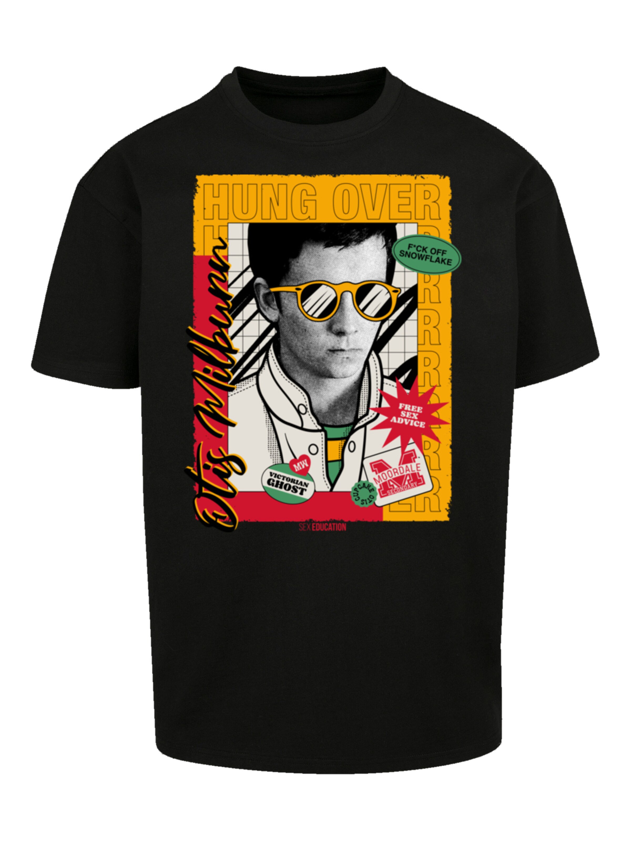 T-Shirt 'Sex Education Otis Hung Over Netflix TV Series' F4NT4STIC en noir : devant