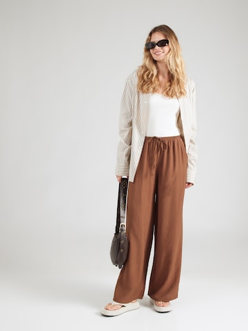 ABOUT YOU Wide Leg Hose 'Lenni' in Braun
