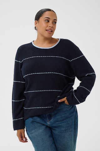 Pull-over KAFFE CURVE en noir : devant