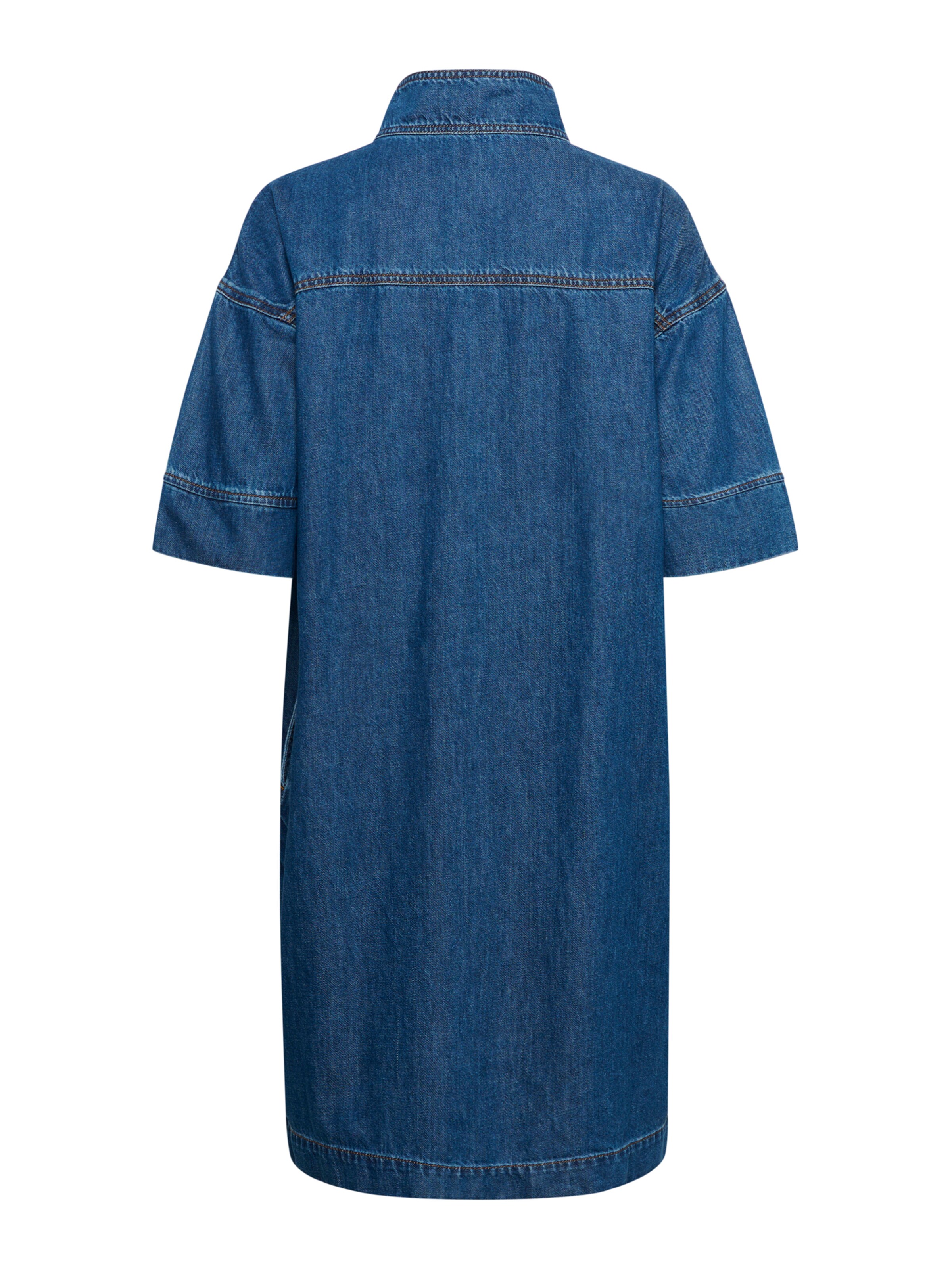 My Essential Wardrobe Košeľové šaty 'Hilma' - Modrá