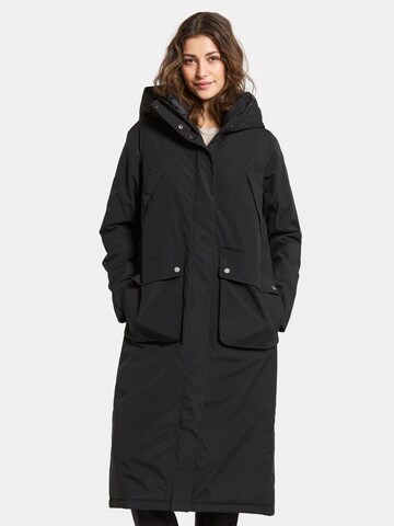 Manteau d’hiver 'MELODY' Didriksons en noir : devant
