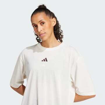 T-shirt fonctionnel 'One Rep At A Time' ADIDAS PERFORMANCE en blanc
