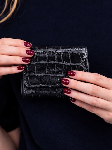 Cheval Firenze Wallet 'COSMO MINI CROC' in Black