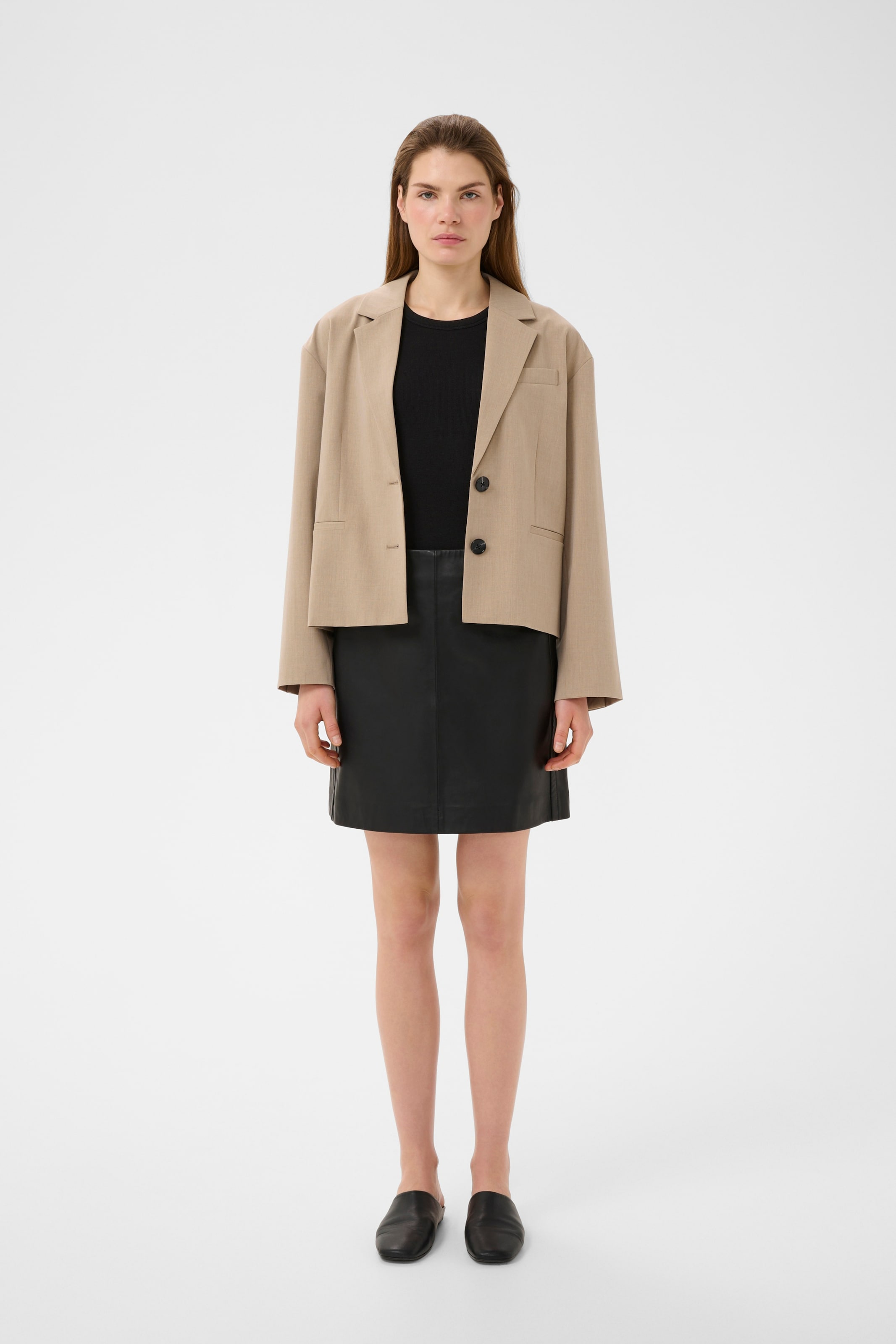InWear - Saia 'LestherIW' em preto