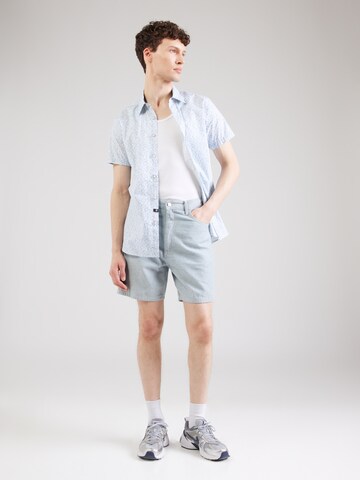 INDICODE JEANS - Regular Fit Camisa 'Gene' em azul