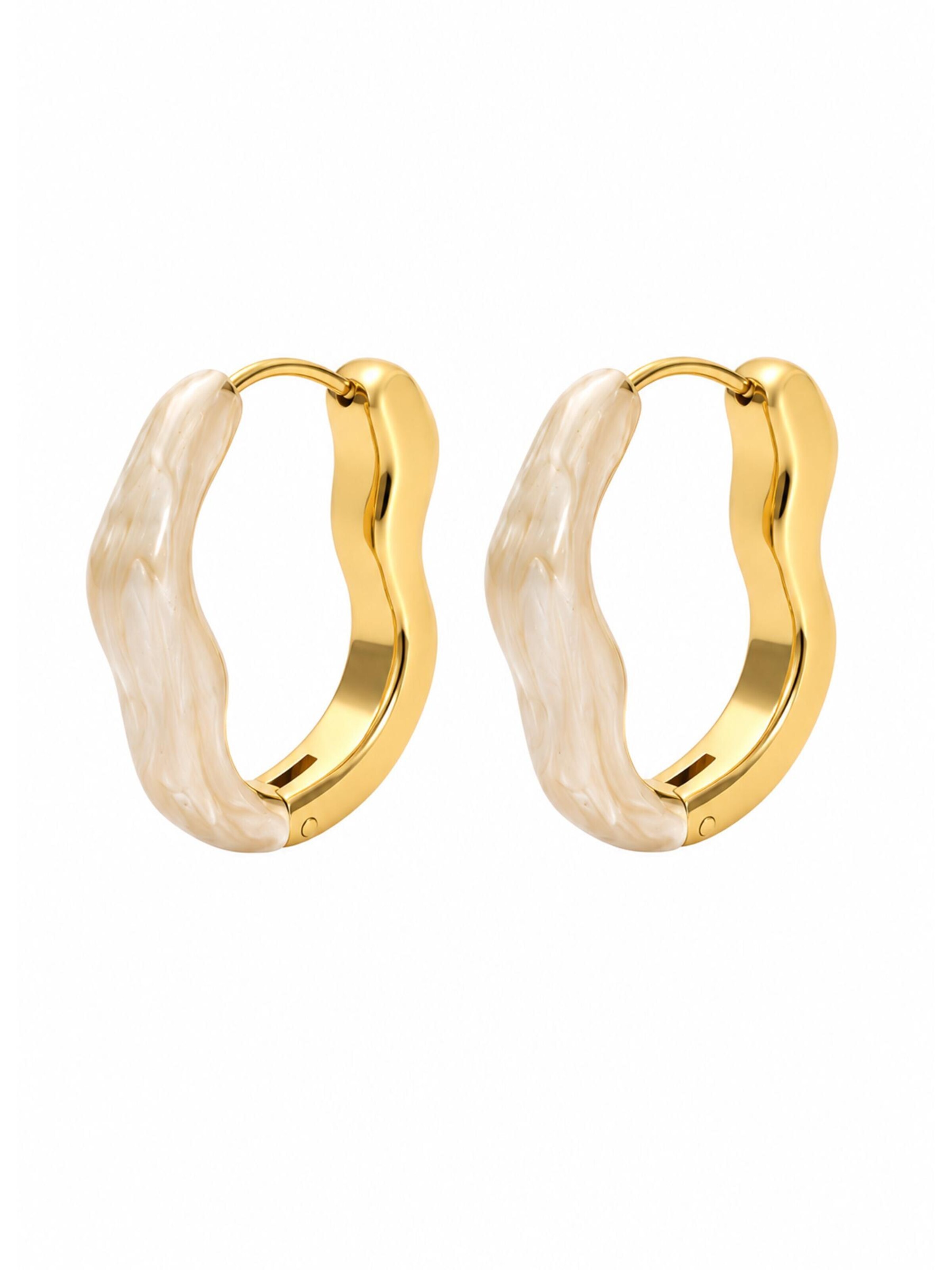 Chic by Lirette Earrings 'Celeste' in Beige: front