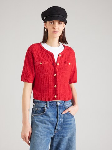 Cardigan 'VITUT' VILA en rouge : devant