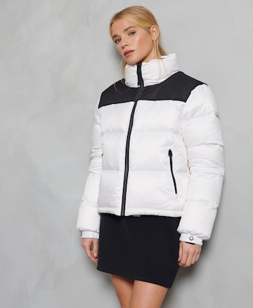 Superdry Winter Jacket in White: front