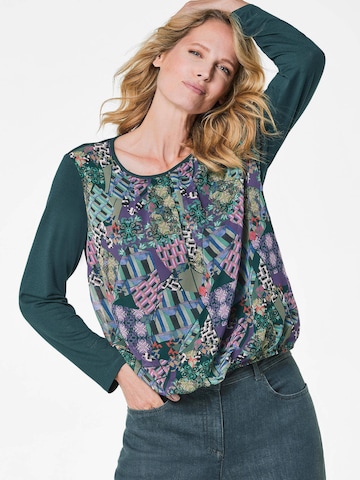Goldner Blouse in Groen: voorkant