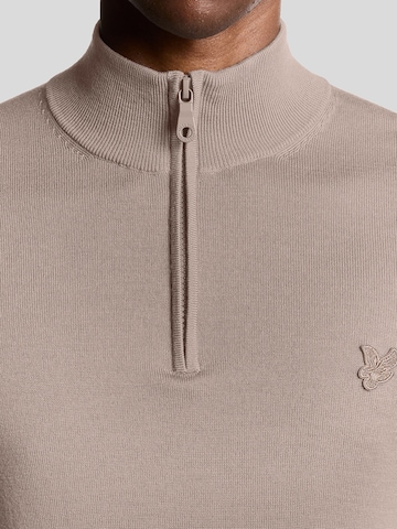Lyle & Scott Trui 'Tonal Eagle' in Grijs
