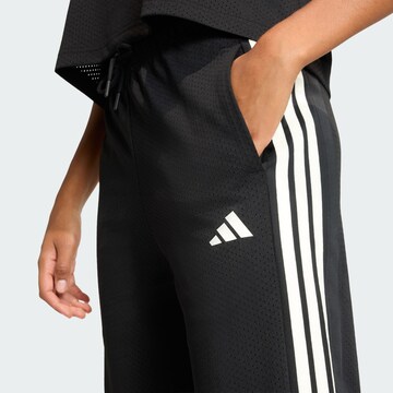 Wide Leg Pantalon de sport 'Stadium' ADIDAS SPORTSWEAR en noir