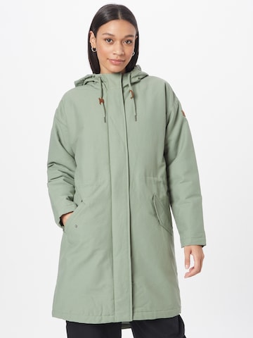 Palton de primăvară-toamnă 'RAIN ON THE WAY' de la ROXY pe verde: față