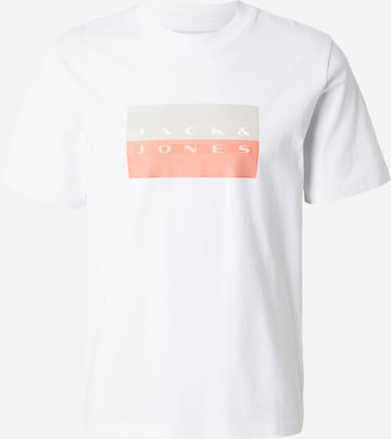 JACK & JONES Μπλουζάκι 'JCOFUSION' σε λευκό: μπροστά