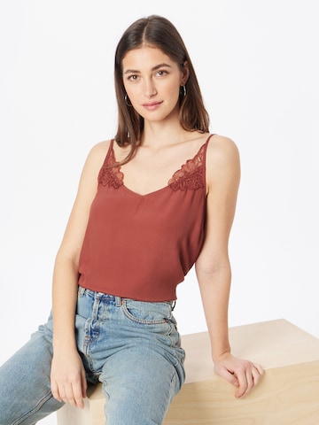 ABOUT YOU Top 'Liz' in Brown: front