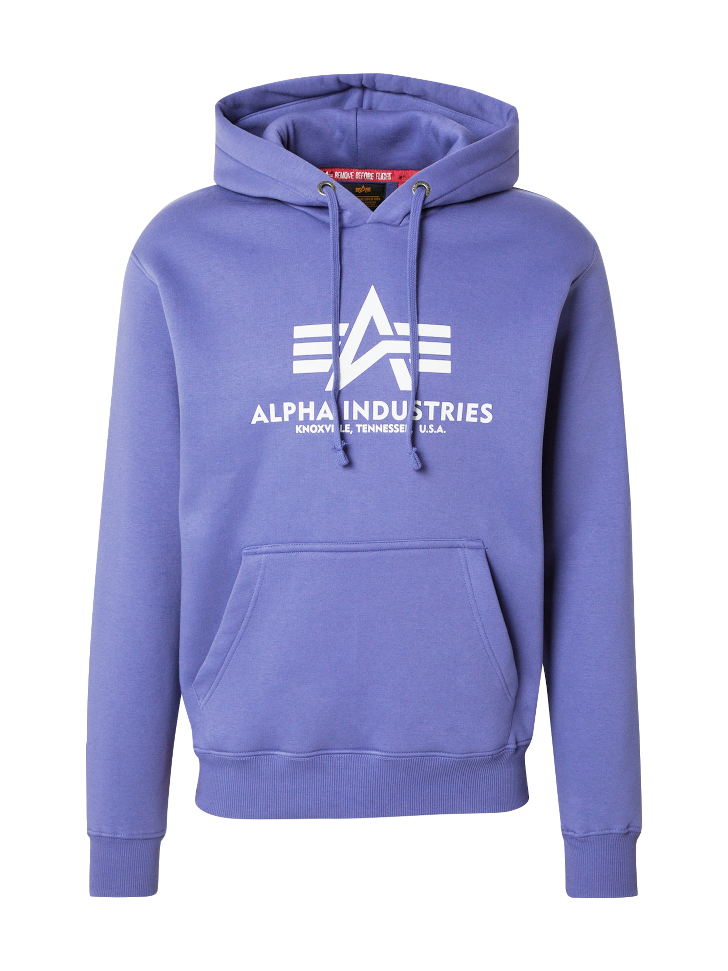 ALPHA INDUSTRIES Bluzka sportowa w kolorze fioletowy: przód