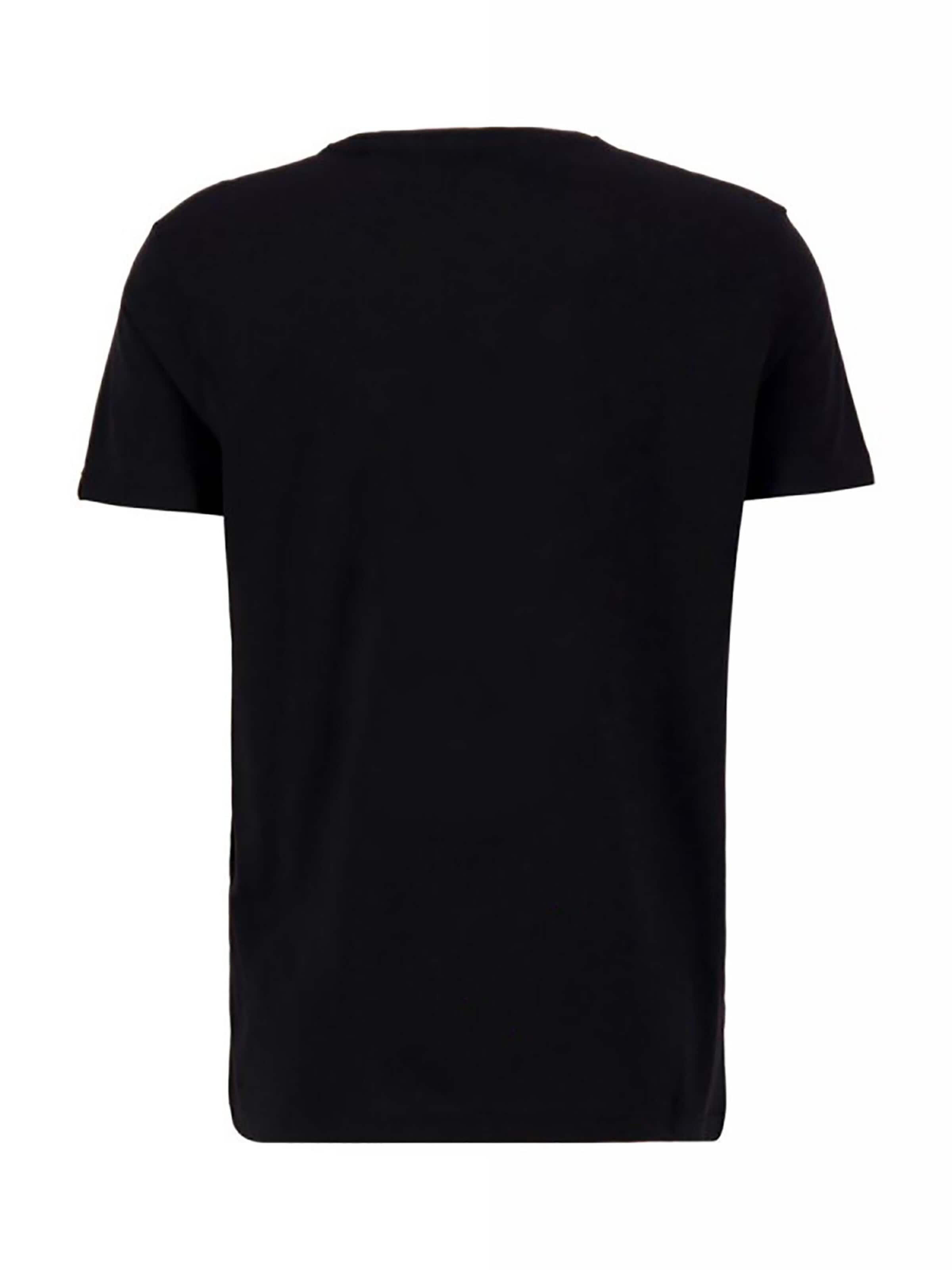 ALPHA INDUSTRIES T-Shirt 'Carbon' in Schwarz