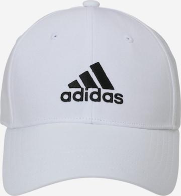 Cappello da baseball sportivo 'Embroidered Logo Lightweight' di ADIDAS SPORTSWEAR in bianco: frontale