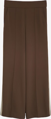 Pantalon à plis COMMA en marron : devant