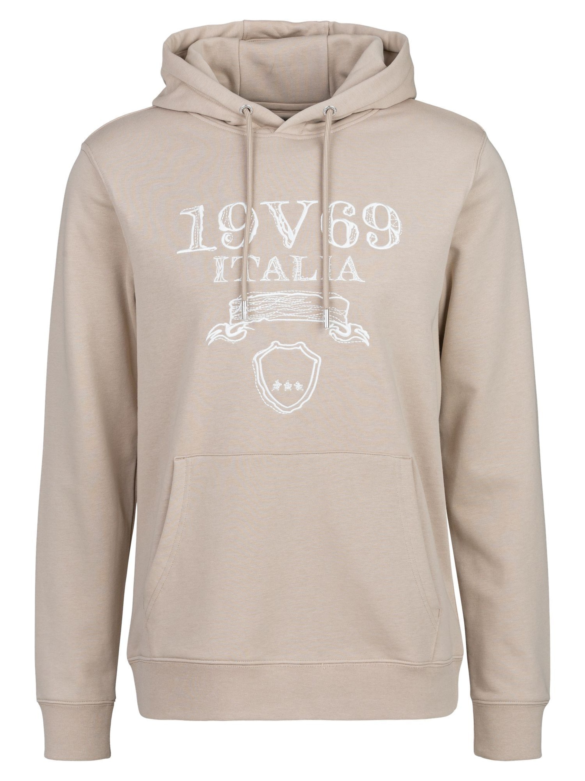 19V69 ITALIA Collegepaita värissä vihreä: etupuoli